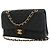 Chanel Black Medium Classic Caviar Double Flap Nero - vista 3