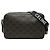 Céline Celine Schwarze Medium Triomphe beschichtete Canvas Umhängetasche