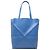 LOEWE Tote Puzzle Fold Large in vitello lucido blu