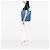 LOEWE Tote Puzzle Fold Large in vitello lucido blu - vista 6