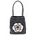 Tote Chanel in pelle d'agnello nera con logo Camelia in rilievo Nero