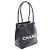 Tote Chanel in pelle d'agnello nera con logo Camelia in rilievo Nero - vista 2