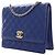 Chanel Blue CC Quilted Patent Square Flap - vista 3