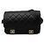 Borsa a tracolla Chanel Black CC Quilted Nylon Sports Line Nero