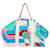 Hermès Blue Printed Canvas Drapeaux Au Vent Blau  - Ansicht 1