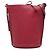 Borsa a secchiello Gate Anagram LOEWE in pelle rossa Rosso Bordò
