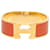 Bracelet Clic H PM en émail large Orange Hermès  - vue 1