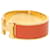 Bracelet Clic H PM en émail large Orange Hermès  - vue 2