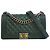Chanel Green Old Medium Quilted Iridescent Goatskin Rainbow Hardware Boy Flap Verde