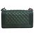 Chanel Green Old Medium Quilted Iridescent Goatskin Rainbow Hardware Boy Flap Verde - vista 2