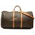 Louis Vuitton Brown Monogram Keepall Bandouliere 60 Marrone