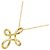 Collar largo Tiffany & Co. Infinity Cross en oro amarillo de 18K