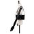 Céline Borsa a spalla e clutch Celine Triomphe Trapeze 2-Way Nero - vista 10