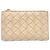 Portafoglio bi-fold con zip Intrecciato Medium Bottega Veneta Beige