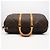 Borsa Boston Louis Vuitton Monogram Keepall 50 Marrone Beige - vista 8
