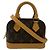 Borsa a tracolla Nano Alma Monogram Louis Vuitton Marrone Beige