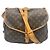 Borsa a tracolla Louis Vuitton Monogram Saumur 35 Marrone Beige