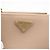 Billetera bi-fold Prada Saffiano Triangle Beige - vista 10