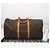 Borsa Boston Louis Vuitton Monogram Keepall 55 Marrone Beige - vista 3