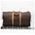 Borsa Boston Keepall 55 Monogram Louis Vuitton Marrone Beige - vista 3