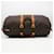 Borsa Boston Keepall 55 Monogram Louis Vuitton Marrone Beige - vista 9