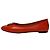 Ballerine Tory Charm Tory Burch in pelle rossa Rosso - vista 4