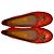 Ballerine Tory Charm Tory Burch in pelle rossa Rosso - vista 5