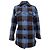 Weekend Max Mara Kleid mit Karomuster aus blauer Schurwolle
