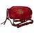 Picca borsa a tracolla Gucci Marmont matelassé in pelle rossa Rosso - vista 2