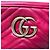 Picca borsa a tracolla Gucci Marmont matelassé in pelle rossa Rosso - vista 7