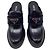 Mocassini con tacco e logo Prada in pelle nera Nero - vista 10