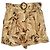 Shorts com cinto e estampa de folhas Zimmermann Super Eight em linho bege