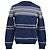 Apc A.P.C. Nordic Design Pullover aus Wolle in Navy Blue Marineblau