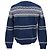 Apc A.P.C. Nordic Design Pullover aus Wolle in Navy Blue Marineblau - Ansicht 3