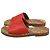 Mules See by Chloé Essie Slide in pelle rossa Rosso - vista 4