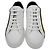 Sneaker basse in pelle bianca con stampa logo Fendi Bianco - vista 3