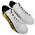 Sneaker basse in pelle bianca con stampa logo Fendi Bianco - vista 5