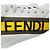 Sneaker basse in pelle bianca con stampa logo Fendi Bianco - vista 8