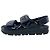Prada gesteppte Slingback-Sport-Sandalen aus schwarzem Lackleder - Ansicht 2