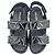 Prada gesteppte Slingback-Sport-Sandalen aus schwarzem Lackleder - Ansicht 5