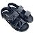 Prada gesteppte Slingback-Sport-Sandalen aus schwarzem Lackleder - Ansicht 6