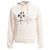 Sweatshirt com capuz Saint Laurent Palm Tree em algodão creme Branco Cru
