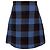 Falda de cuadros Tabarin en lana azul de Max Mara Weekend