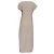 Abito midi a maniche corte e effetto stropicciato Totême in seta beige - vista 4