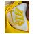 Off White Sneakers Nike x Off-White Air Force 1 Mid SP in pelle White e Varsity Maize Giallo Cammello - vista 18