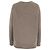 Nili Lotan V-Ausschnitt Zopfstrickpullover aus braunem Kaschmir - Ansicht 4