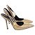 Zapatos de tacón Versace adornados con imperdibles en Gold Crystal Dorado