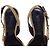 Zapatos de tacón Versace adornados con imperdibles en Gold Crystal Dorado - vista 10
