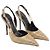 Zapatos de tacón Versace adornados con imperdibles en Gold Crystal Dorado - vista 3
