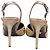 Zapatos de tacón Versace adornados con imperdibles en Gold Crystal Dorado - vista 5